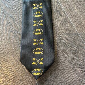 vintage 1989 dc comics batman logo necktie made in japan